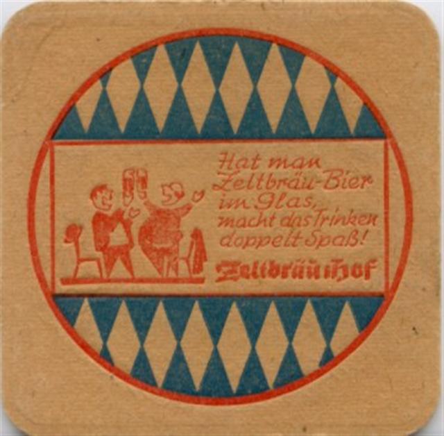 hof ho-by zelt quad 2b (185-hat man zeltbr�u-rotblau) 